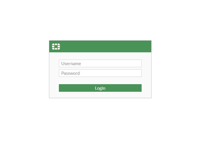 The FortiGate login screen